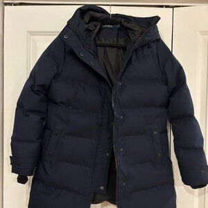 Ralph Lauren Navy Blue Puffer Coat